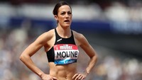 Georganne Moline asal Amerika Serikat. Absen di Olimpiade Rio 2016, kini Moline siap bertanding pada cabor lari 400 meter di Tokyo.