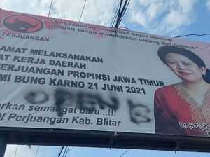 Marak Baliho Puan dan Lambang PDIP di Jatim Jadi Korban Vandalisme