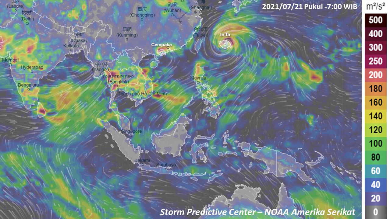 Data oseanografi banjir di China-Kalimantan
