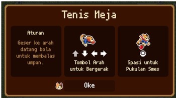 Sebelum memasuki pertandingan pun kita akan diberi info bagaimana cara bermainnya.