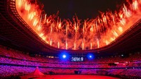 Disatukan oleh Emosi akan menjadi konsep spesifik dari Upacara Pembukaan Olimpiade Tokyo 2020, yang juga merupakan moto resmi Olimpiade 2020. AP/Frank Gunn  