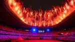 Gemerlap Kembang Api Sambut Pembukaan Olimpiade Tokyo
