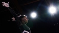 Rencananya pembukaan Olimpiade Tokyo berlangsung di Stadion Nasional Tokyo Jumat malam ini. Acara pembukaan hanya dihadiri undangan karena pandemi COVID-19 yang masih melanda Jepang. AP Photo/Ashley Landis  