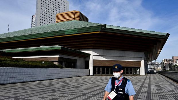 Kokugikan Arena Tokyo Kokugikan Arena di Tokyo (Photo by LUIS ROBAYO / AFP)