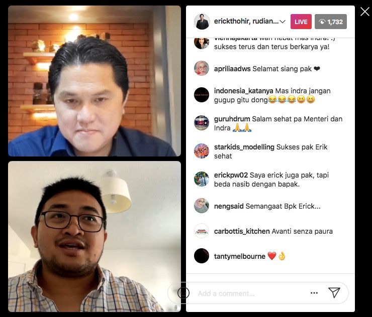 Menteri BUMN Erick Thohir