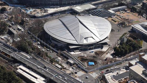 Tokyo Metropolitan Gymnasium Tokyo Metropolitan Gymnasium, venue tenis meja di Olimpiade 2020 Tokyo. (Photo by Jung Yeon-je / AFP)