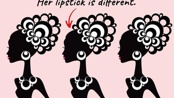 Betul! sosok di bagian tengah yang berbeda karena lipstick di bibirnya berwarna merah.  Foto: dok Brightsight