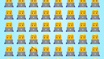 Ada yang bisa menemukan emoji perempuan di dalam barisan? Foto: dok Brightsight