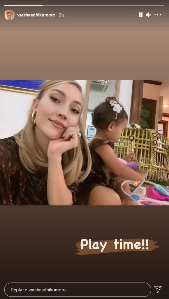 Panji Trihatmodjo dan Varsha Strauss sendiri sudah menikah pada 8 Agustus 2018. Akad pernikahannya itu digelar di rumah keluarga Cendana yang berada di kawasan Menteng, Jakarta Pusat dengan mengusung adat Jawa. Foto: Instagram/@varshaadhikumoro