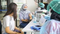 Program suntik vaksin COVID-19 gratis ini merupakan tahap ketiga yang digelar MRT Jakarta.