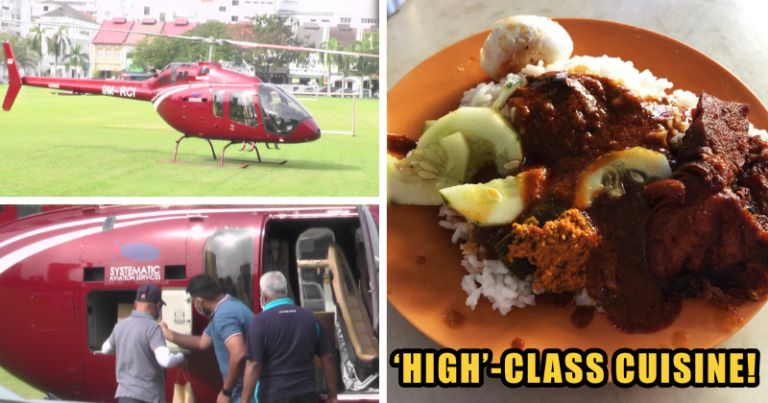 Wow! Helikopter Mendarat di Restoran Demi Ambil 36 Bungkus Nasi Ganja