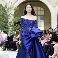 Fashion show Zuhair Murad Couture Haute Couture Fall/Winter 2021/2022 di Paris Fashion Week, Paris, Prancis, 7 Juli 2021.  Foto: Kristy Sparow/Getty Images.