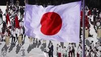 Pembukaan Olimpiade 2020 diisi sajian hiburan meliputi teater, tarian, hingga kembang api. (Foto: Getty Images/Cameron Spencer)