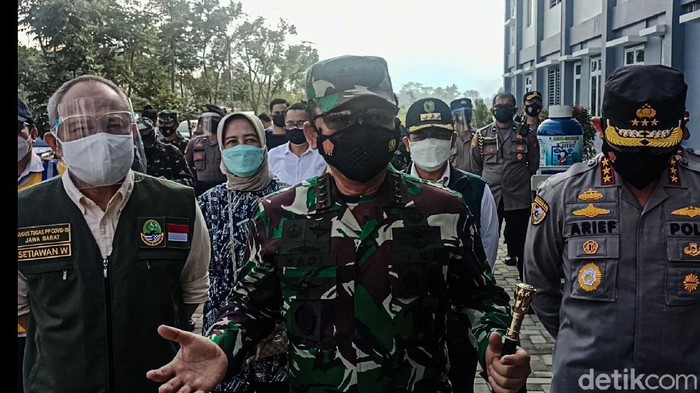 Panglima TNI pantau Wisma atlet si jalak harupat