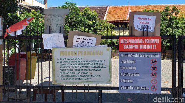 warga surabaya tolak sekolah jadi tempat isolasi pasien covid-19