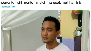 Menonton laga Praveen Jordan/Melati Daeva hari ini bikin cape banget nggak sih? Sudah tahu kan itu meme apa (Foto: Twitter)