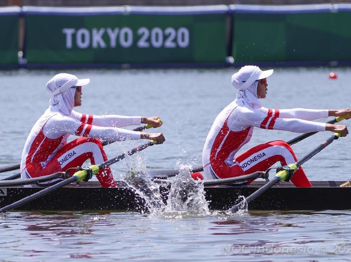 Atlet Dayung Rowing Melani Putri.