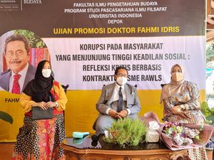 Ujian Disertasi soal Korupsi, Fahmi Idris Raih Gelar Doktor Ilmu Filsafat