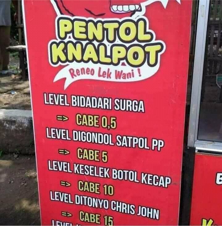 Kocak! Penjual Pentol Ini Pakai Level Pedas Digondol Satpol PP hingga Bidadari Surga
