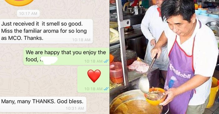 Mulia! Penjual Makanan Ini Kirim Makanan Gratis untuk Pelanggan yang Tak Mampu Beli