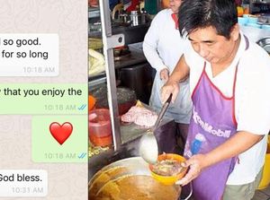 Mulia! Penjual Makanan Ini Kirim Makanan Gratis untuk Pelanggan yang Tak Mampu Beli
