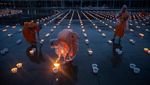 Ribuan Lilin Terangi Kuil Buddha Saat Perayaan Asalha Puja
