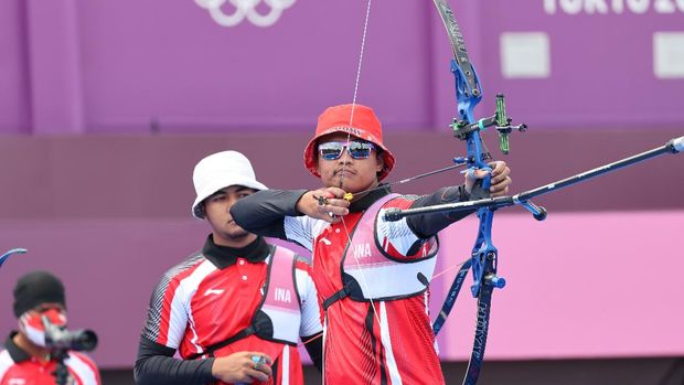 Tim Putra Panahan Indonesia Riau Ega Agatha, Arif Dwi Pangestu, dan Bagas Prastyadi