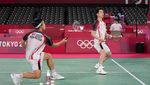 Luapan Ekpresi Kevin/Marcus Usai Memastikan ke Perempatfinal Olimpiade Tokyo