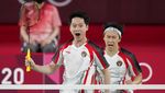 Luapan Ekpresi Kevin/Marcus Usai Memastikan ke Perempatfinal Olimpiade Tokyo