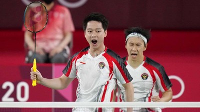Luapan Ekpresi Kevin/Marcus Usai Memastikan ke Perempatfinal Olimpiade Tokyo