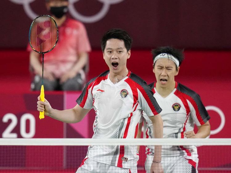Luapan Ekpresi Kevin/Marcus Usai Memastikan ke Perempatfinal Olimpiade Tokyo
