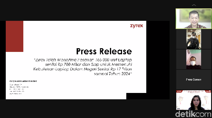 Konferensi pers Zyrex
