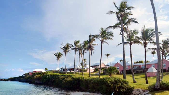 View pantai dari Bermuda.