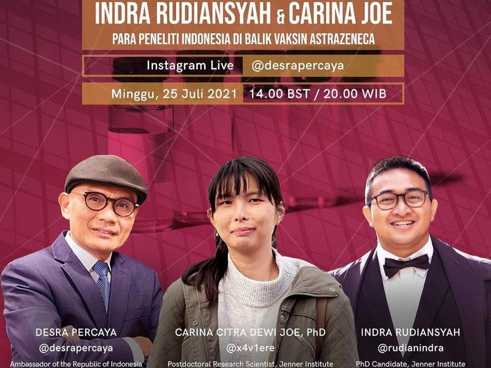 acara Ngosyek atau Ngobrol Asyeek di Instagram Duta Besar Indonesia untuk Inggris @desrapercaya