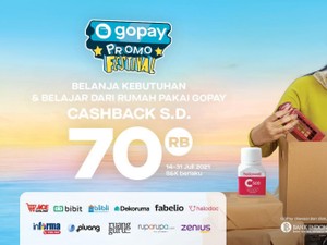 GoPay Beri Cashback Rp 70 Ribu untuk Belanja Online Sampai 31 Juli