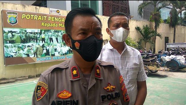 Kapolsek Medan Timur, Kompol M Arifin (Datuk-detikcom)