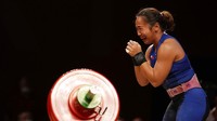 Liao Qiuyun harus rela dengan raihan perak. Sementara, perunggu menjadi milik atlet Kazakhstan, Zulfiya Chinshanlo yang membuat total angkatan 213kg (90kg di snatch dan 123 di clean & jerk).  