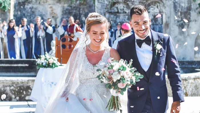 Pebalap tim KTM, Miguel Oliveira, menikahi adik tirinya, Andreia Pimenta, Senin 26 Juli 2021.