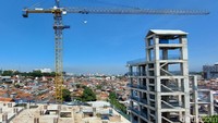 Realisasi tahap 1 lebih ke arah bangunan konstruksinya di blok C 8 lantai dan Blok A 4 lantai.