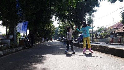 Geliat Warga Cimahi Berolahraga di Jalanan