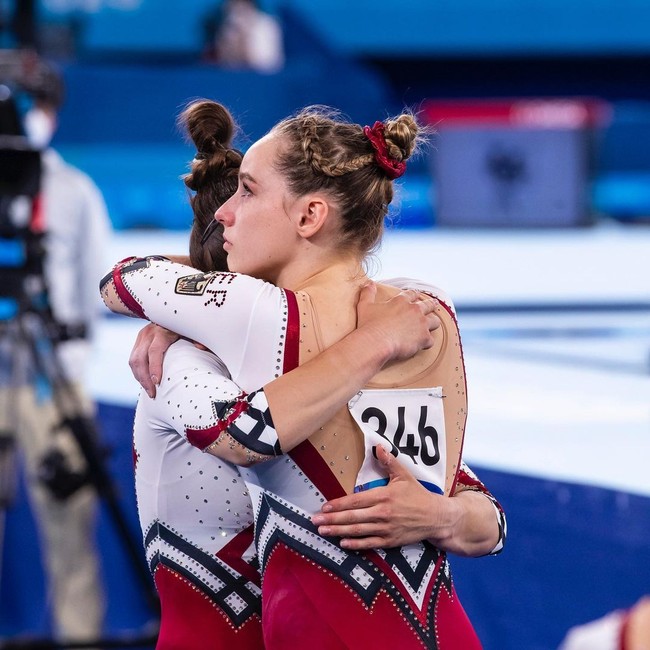 Sayangnya timnas Jerman tidak berhasil melaju ke babak berikutnya. Meski begitu mereka telah membuat sejarah dan diprediksi akan menciptakan tren dalam dunia olahraga. Foto: Instagram @sarah.vossi