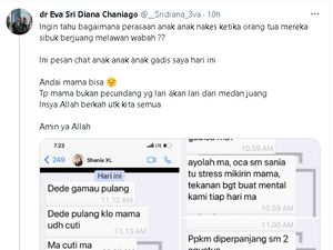 Dokter Garda Depan Corona Ungkap Chat Anaknya, Isinya Bikin Haru