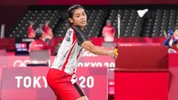 Bermain di Musashino Forest Sport Plaza, Rabu (28/7/2021), Gregoria mendapat perlawanan ketat dari Lianne Tan. Skor sempat sama kuat 6-6, namun Gregoria berhasil menutup interval dengan keunggulan 11-6. Gregoria terus melanjutkan dominasi tersebut di gim pertama. Ia langsung menjauh dengan skor 16-8, kemudian menjadi 19-10, sebelum menutup dengan skor 21-11. AP/Dita Alangkara