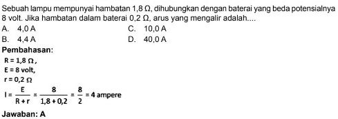 Contoh Soal Hukum Ohm, Penjelasan, dan Jawabannya