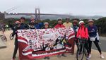 Foto: Ramai-ramai Gowes Sepeda Rayakan HUT RI di San Fransisco