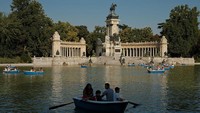 Situs Warisan Dunia yang diumumkan UNESCO ini berada di berbagai negara dunia. Di Madrid, Ibu Kota Spanyol, Taman Retiro turut diumumkan sebagai Situs Warisan Dunia yang baru diumumkan UNESCO. Gonzalo Arroyo Moreno/Getty Images.  