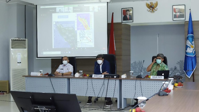 Konferensi pers USK dan BMKG di Aceh (dok. Istimewa)