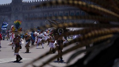 Potret Perayaan 696 Tahun Peradaban Aztec di Tengah Pandemi