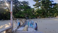 Bagian lain di Pulau Kapotar yang terdapat sinyal hanya di Bukit Momorikotey, itupun hanya sinyal 2G. Sinyal 4G tidak stabil. Kadang muncul, kadang hilang. (Hari Suroto/Istimewa)