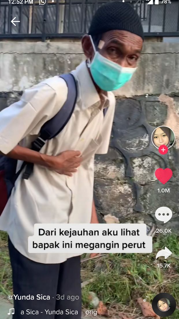 Ajak Makan Kakek Kelaparan, Wanita Ini Banjir Pujian